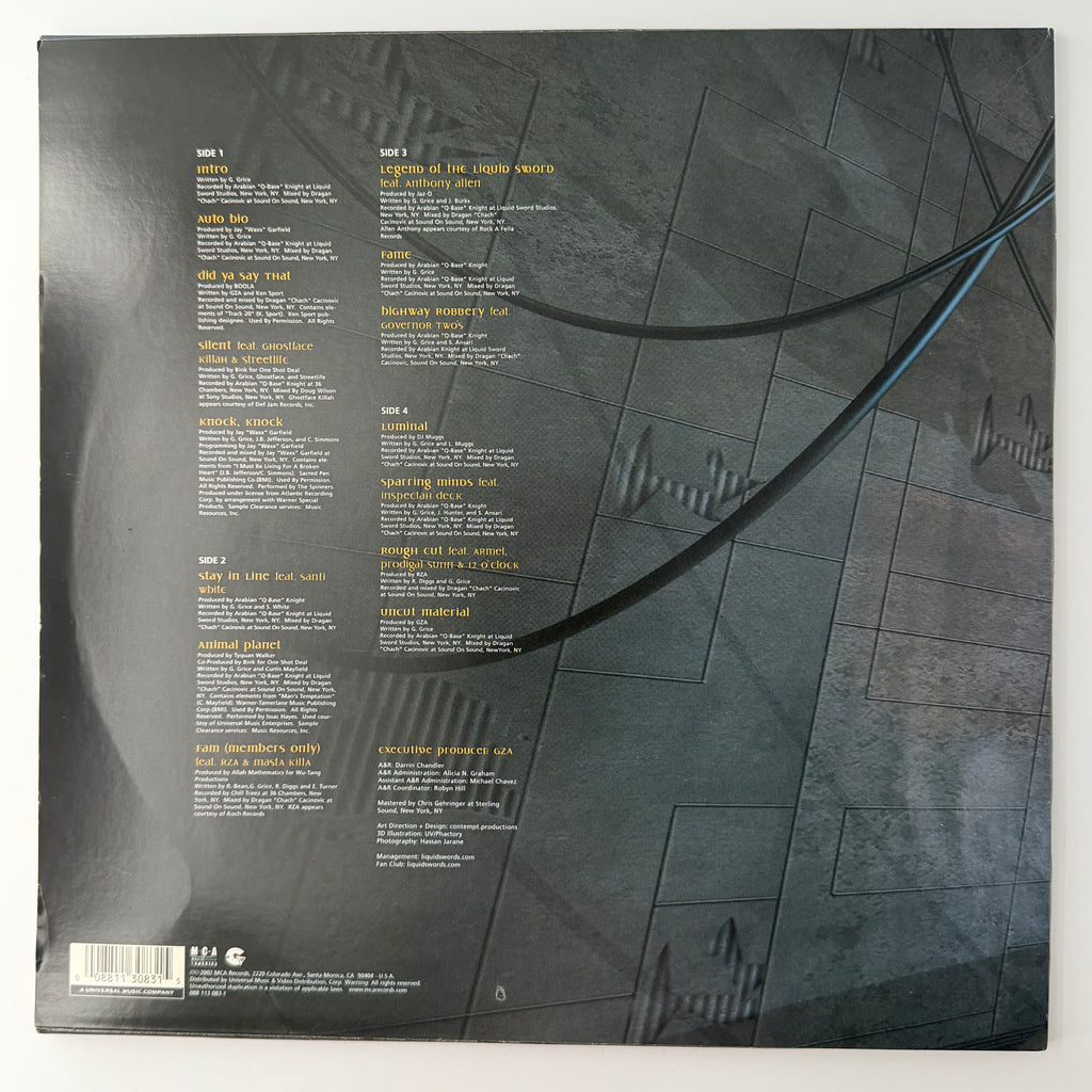 GZA – Legend Of The Liquid Sword