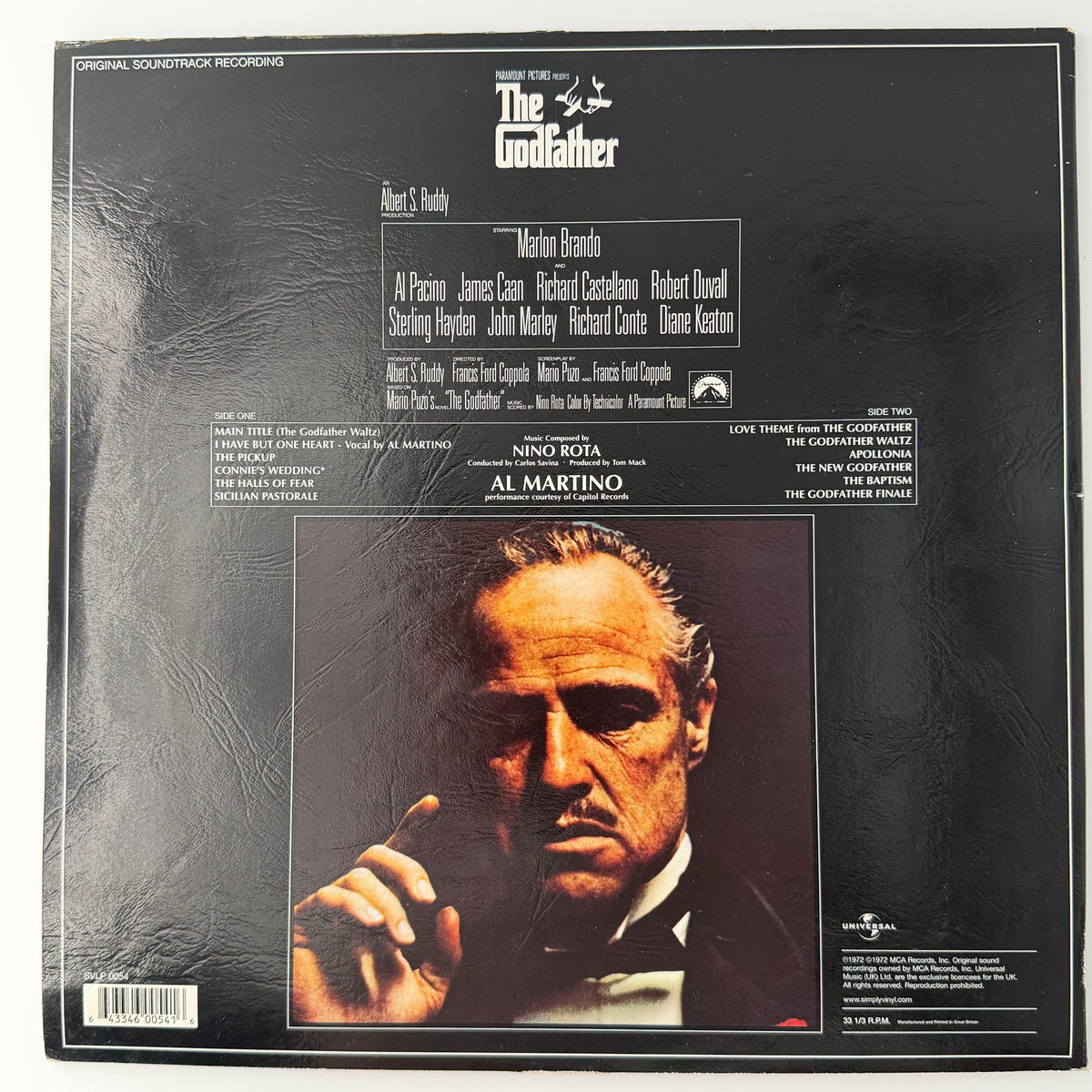 The Godfather (Original Soundtrack Recording) actual item photo 2