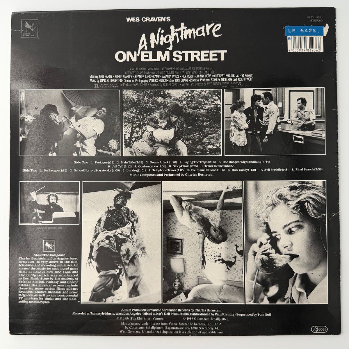 Wes Craven's A Nightmare On Elm Street (Original Soundtrack) actual item photo 2