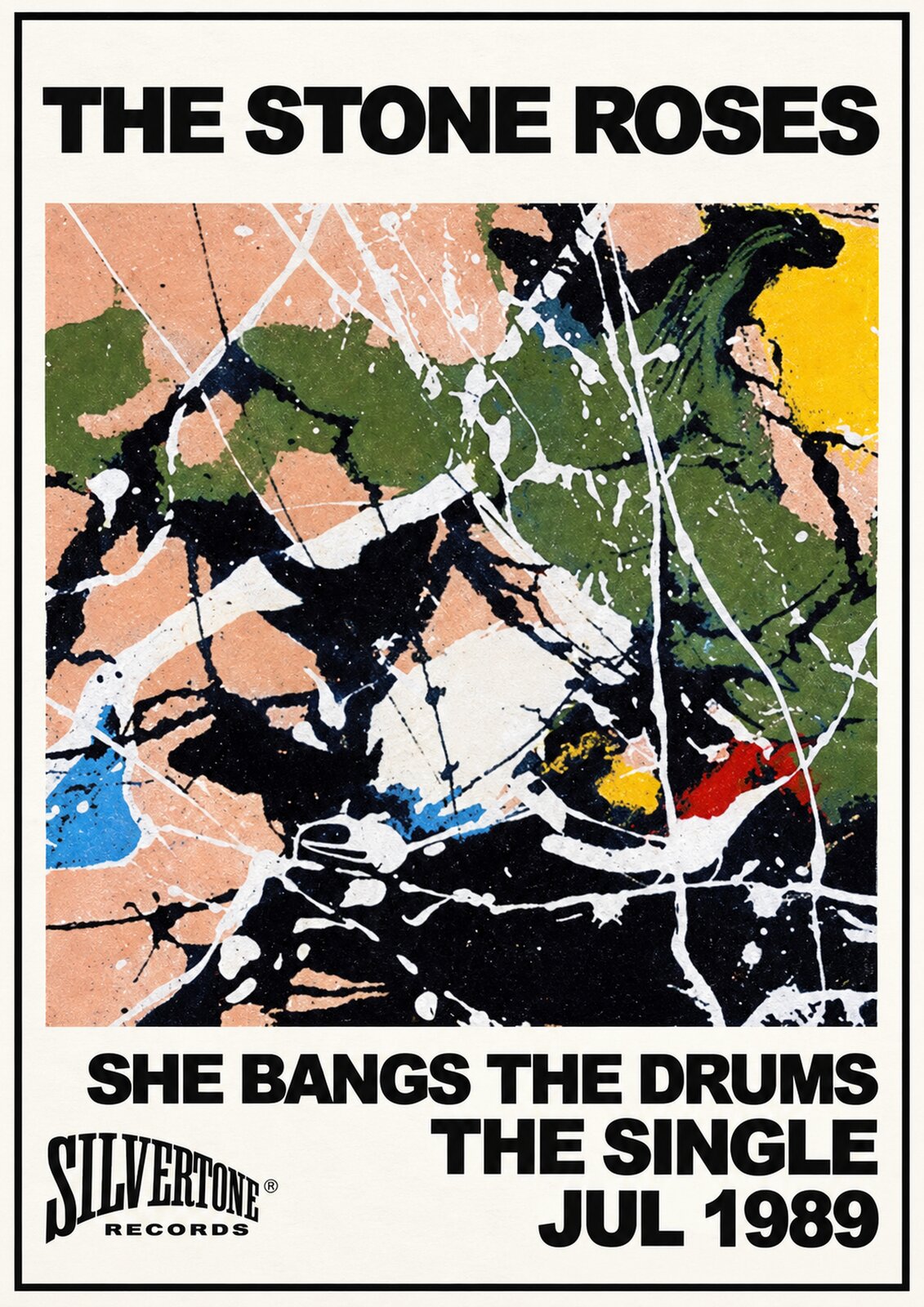 The Stone Roses — She Bangs the Drums — July 1989 A3 Art Print