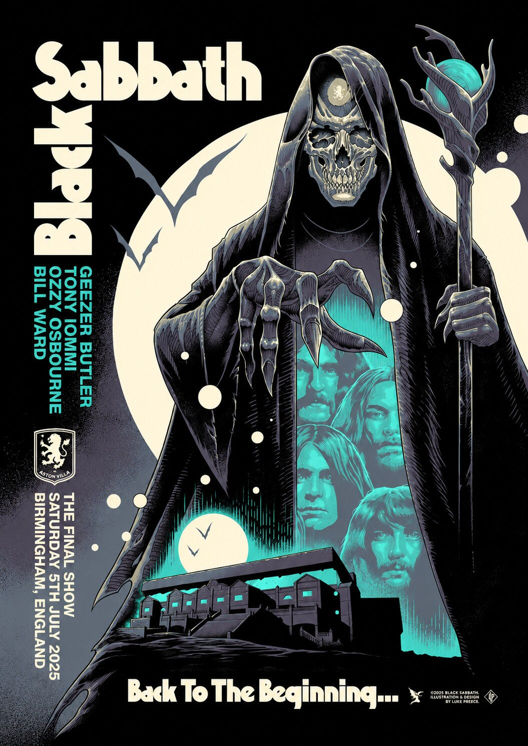 Black Sabbath — Back to the Beginning A3 Art Print