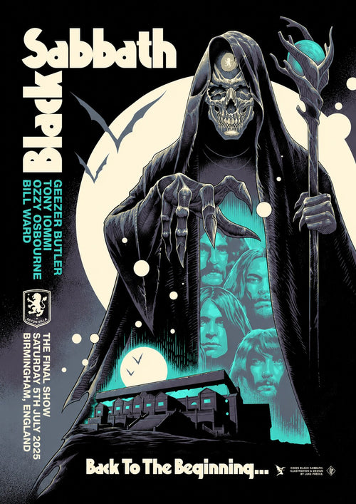 Black Sabbath — Back to the Beginning A3 Art Print