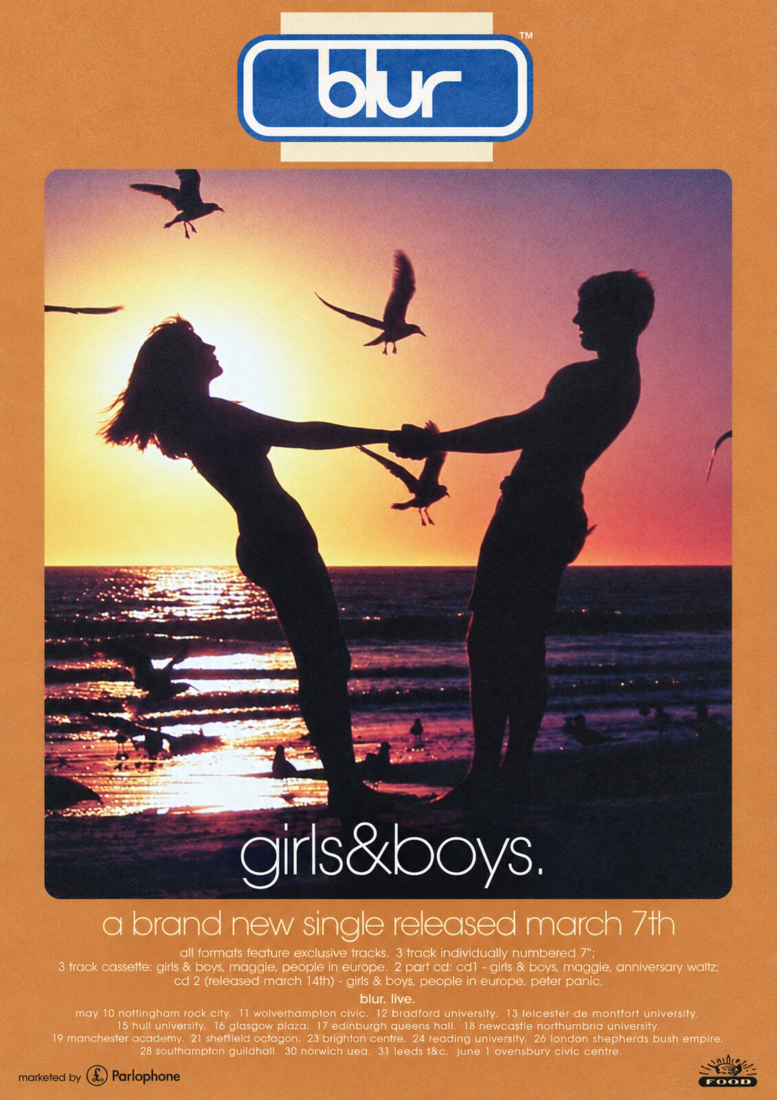 Blur — Girls & Boys A3 Art Print