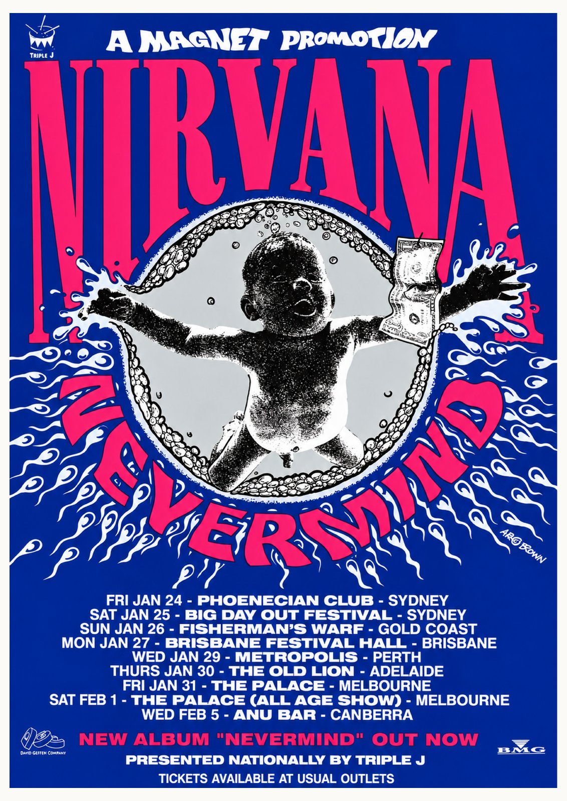 Nirvana — Nevermind A3 Art Print