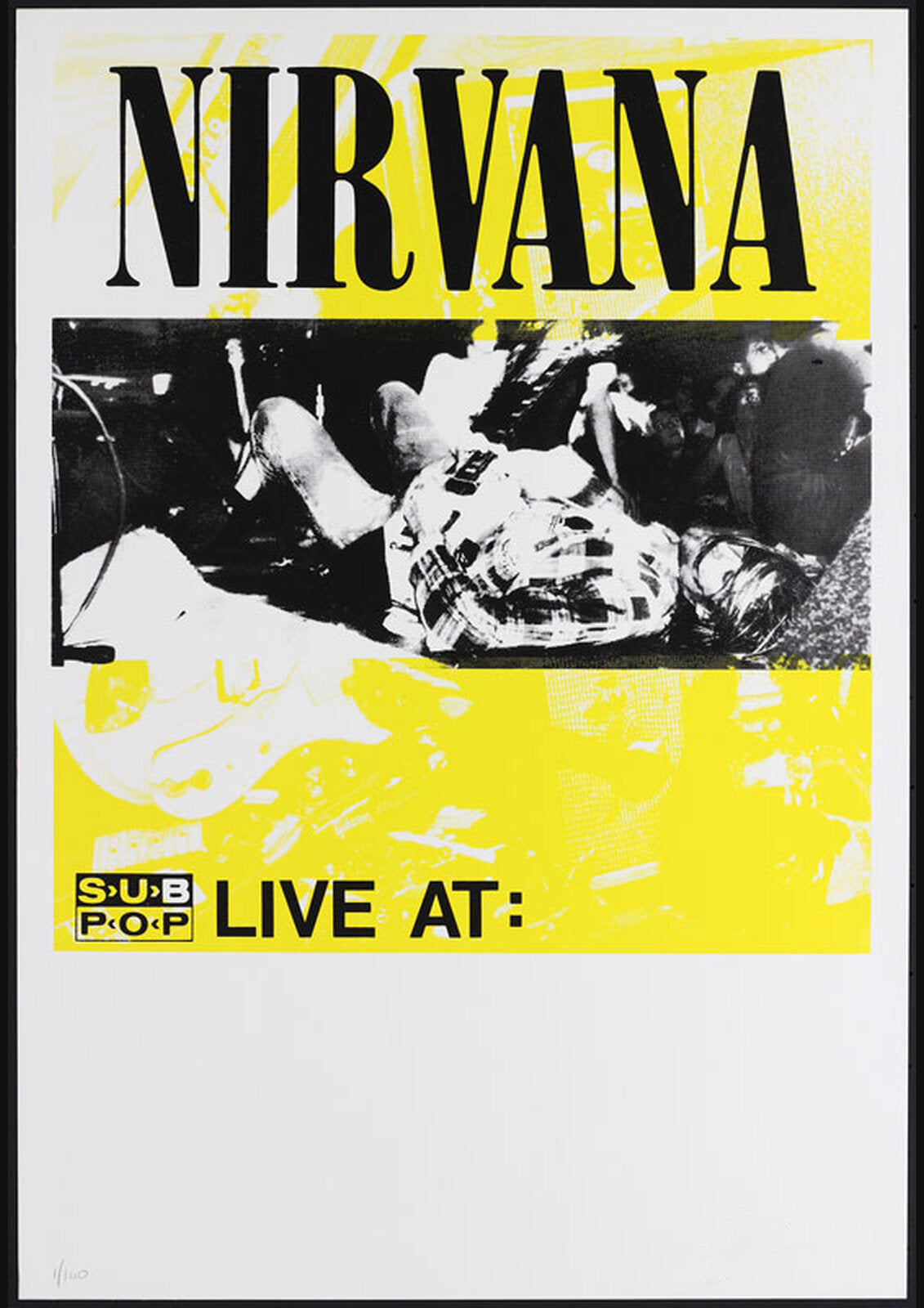 Nirvana — Sub Pop Live At A3 Art Print