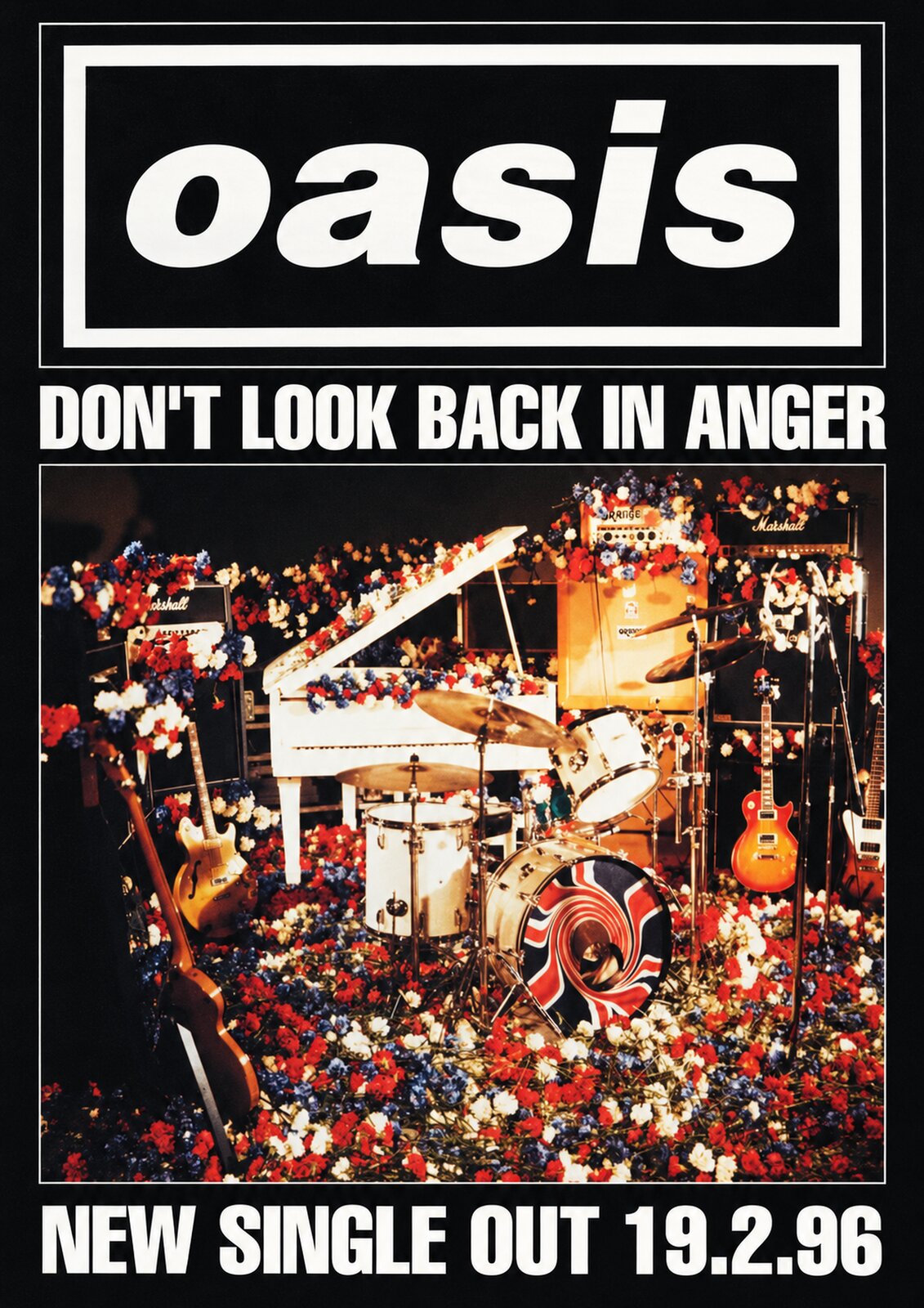 Oasis — Don't Look Back in Anger A3 Art Print