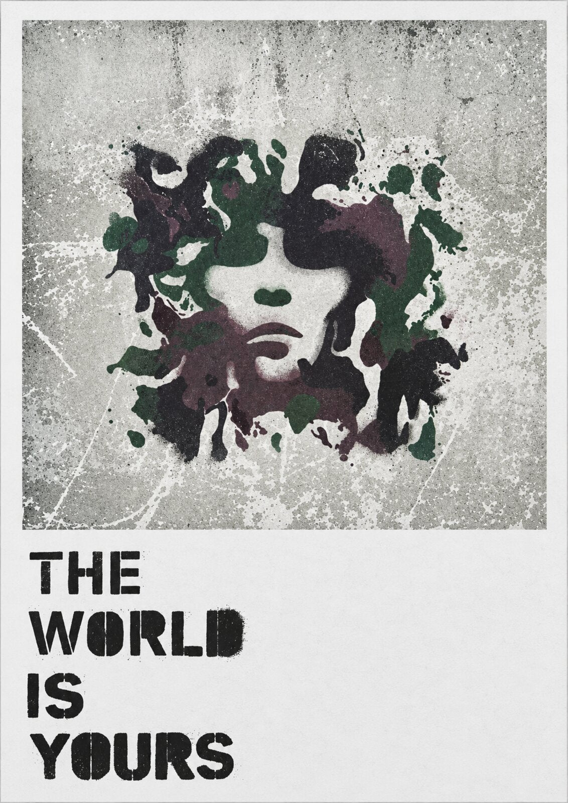 The World Is Yours — Stencil A3 Art Print